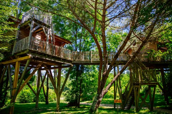 cabane dans les arbres - Cabane Palombière cabane dans les arbres - Cabane Palombière